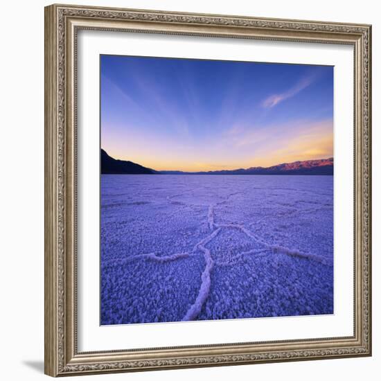 Badwater Basin at Dawn.-Jon Hicks-Framed Photographic Print