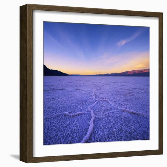 Badwater Basin at Dawn.-Jon Hicks-Framed Photographic Print