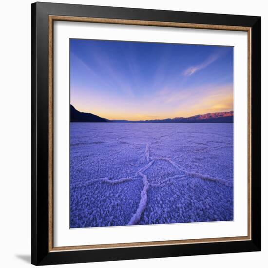 Badwater Basin at Dawn.-Jon Hicks-Framed Photographic Print