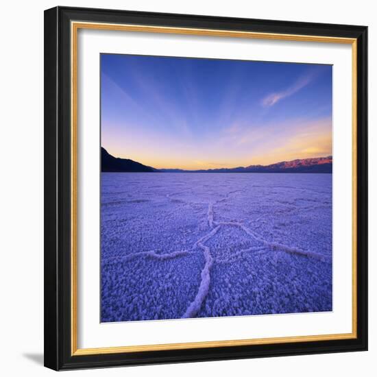 Badwater Basin at Dawn.-Jon Hicks-Framed Photographic Print