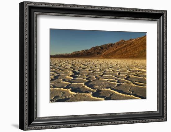 Badwater Basin at sunset, Death Valley National Park, California-Markus Lange-Framed Photographic Print