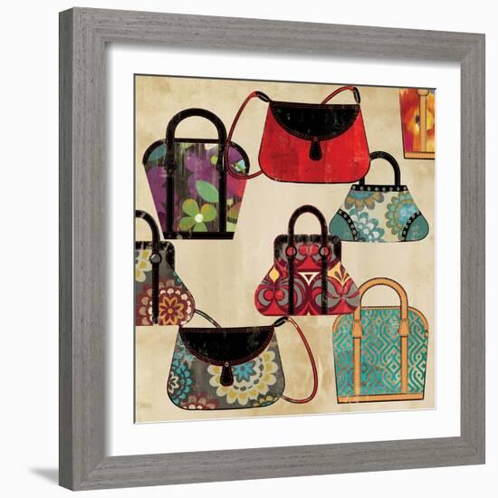 Bag Pattern-Anna Polanski-Framed Art Print