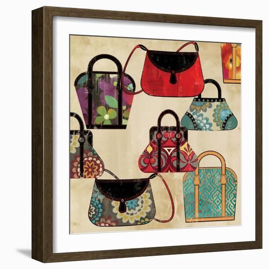 Bag Pattern-Anna Polanski-Framed Art Print