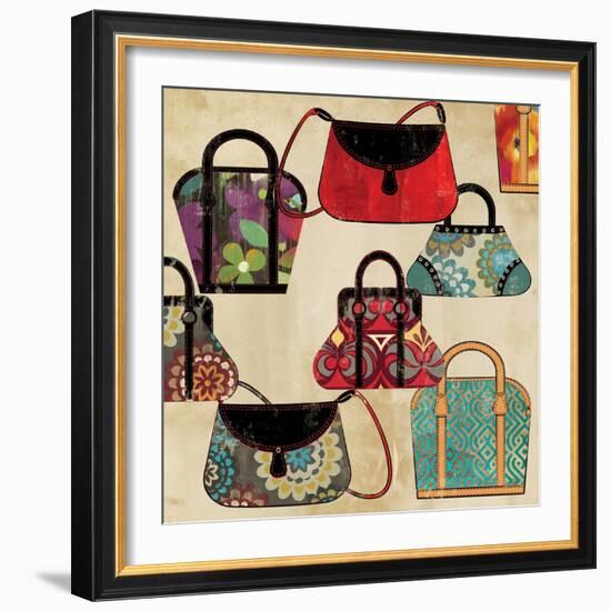 Bag Pattern-Anna Polanski-Framed Art Print