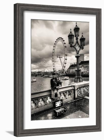 Bag Piper on Bridge-Giuseppe Torre-Framed Photographic Print