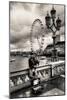 Bag Piper on Bridge-Giuseppe Torre-Mounted Photographic Print