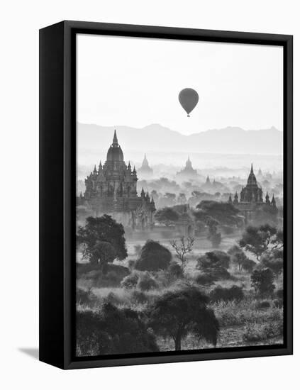 Bagan at Sunrise, Mandalay, Burma (Myanmar)-Nadia Isakova-Framed Premier Image Canvas