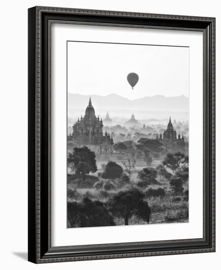 Bagan at Sunrise, Mandalay, Burma (Myanmar)-Nadia Isakova-Framed Photographic Print