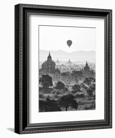 Bagan at Sunrise, Mandalay, Burma (Myanmar)-Nadia Isakova-Framed Photographic Print