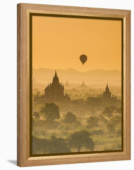 Bagan at Sunset, Mandalay, Burma (Myanmar)-Nadia Isakova-Framed Premier Image Canvas