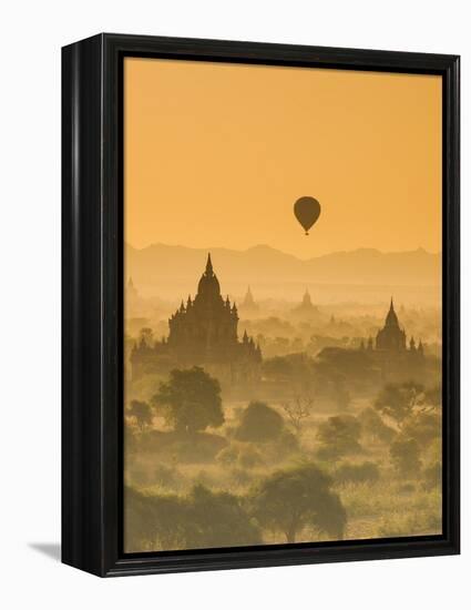 Bagan at Sunset, Mandalay, Burma (Myanmar)-Nadia Isakova-Framed Premier Image Canvas