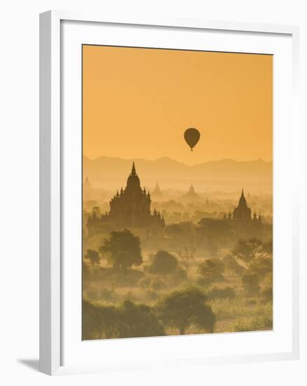 Bagan at Sunset, Mandalay, Burma (Myanmar)-Nadia Isakova-Framed Photographic Print