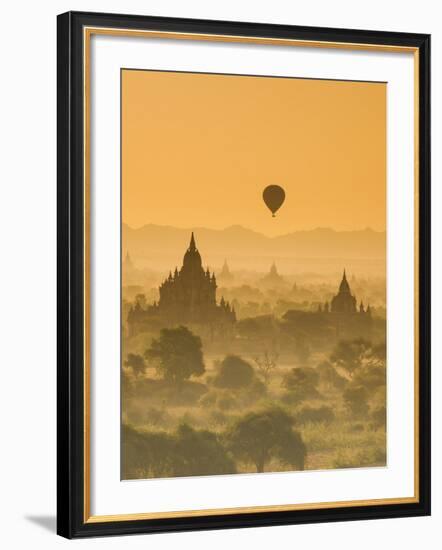 Bagan at Sunset, Mandalay, Burma (Myanmar)-Nadia Isakova-Framed Photographic Print