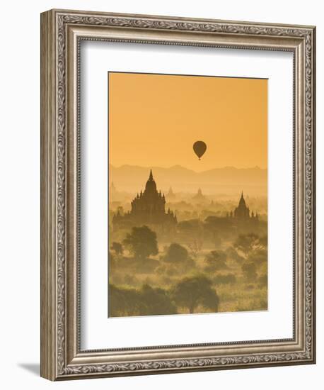 Bagan at Sunset, Mandalay, Burma (Myanmar)-Nadia Isakova-Framed Photographic Print