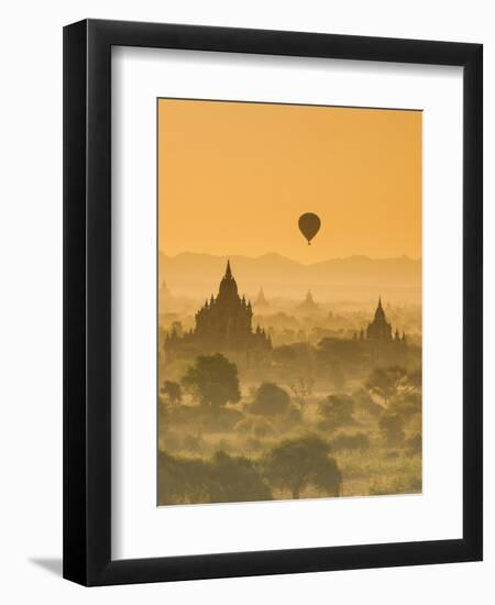 Bagan at Sunset, Mandalay, Burma (Myanmar)-Nadia Isakova-Framed Photographic Print