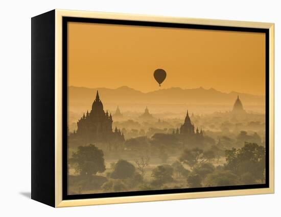 Bagan at Sunset, Mandalay, Burma (Myanmar)-Nadia Isakova-Framed Premier Image Canvas