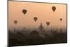 Bagan, balloons flying over ancient temples-Sarawut Intarob-Mounted Photographic Print