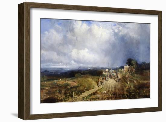 Baggage Wagons Approaching Carlisle, 1849-Samuel Bough-Framed Giclee Print