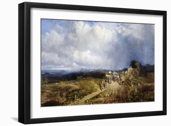 Baggage Wagons Approaching Carlisle, 1849-Samuel Bough-Framed Giclee Print