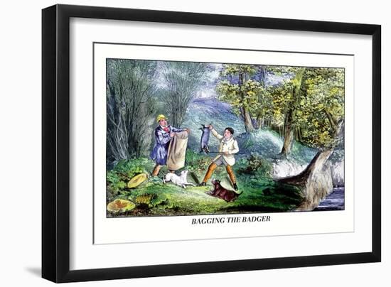 Bagging the Badger-Henry Thomas Alken-Framed Premium Giclee Print
