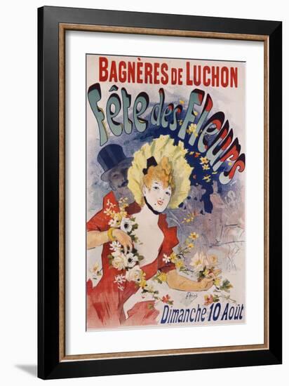 Bagneres De Luchon Fete Des Fleurs Poster-Jules Chéret-Framed Giclee Print