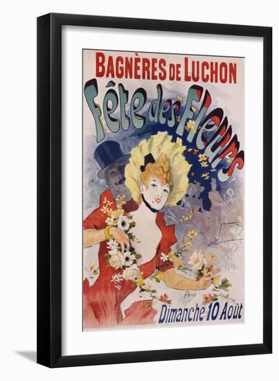 Bagneres De Luchon Fete Des Fleurs Poster-Jules Chéret-Framed Giclee Print