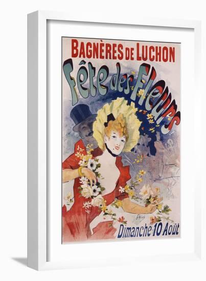 Bagneres De Luchon Fete Des Fleurs Poster-Jules Chéret-Framed Giclee Print