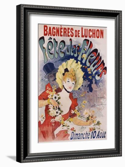 Bagneres De Luchon Fete Des Fleurs Poster-Jules Chéret-Framed Giclee Print