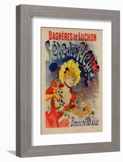 Bagnères de Luchon-Fête des Fleurs-Cheret-Framed Art Print