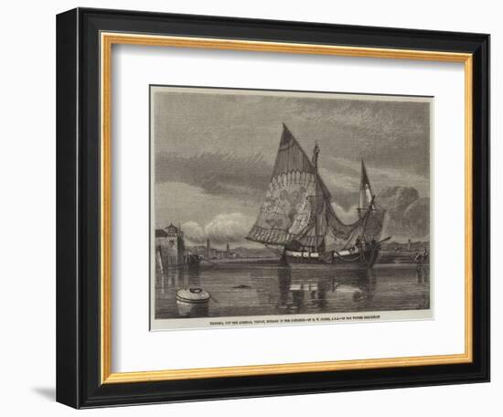 Bagozzo, Off the Arsenal, Venice, Murano in the Distance-Edward William Cooke-Framed Giclee Print