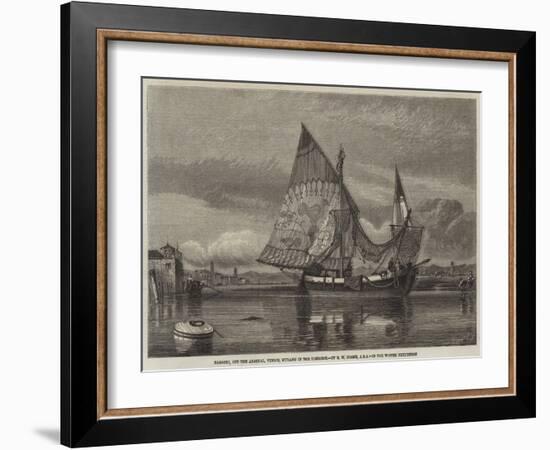 Bagozzo, Off the Arsenal, Venice, Murano in the Distance-Edward William Cooke-Framed Giclee Print