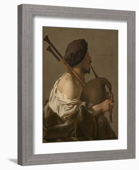 Bagpipe Player, 1624-Hendrick Ter Brugghen-Framed Giclee Print