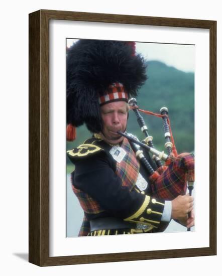 Bagpipe Player, Scotland-Peter Adams-Framed Photographic Print