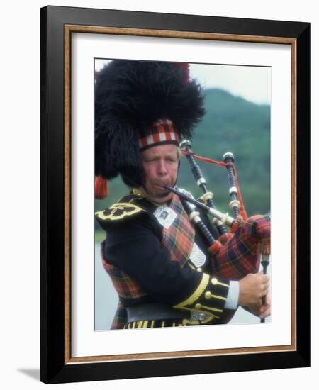 Bagpipe Player, Scotland-Peter Adams-Framed Photographic Print