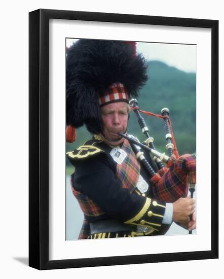 Bagpipe Player, Scotland-Peter Adams-Framed Photographic Print