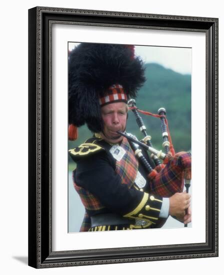 Bagpipe Player, Scotland-Peter Adams-Framed Photographic Print