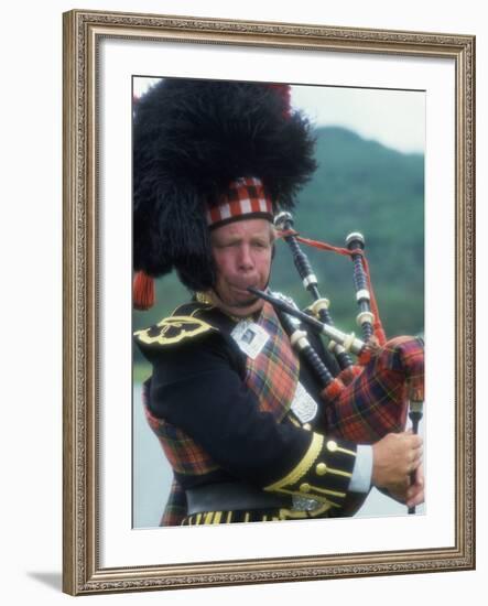 Bagpipe Player, Scotland-Peter Adams-Framed Photographic Print