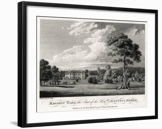 Bagshot Park, the Seat of the Honourable Augustus Kepple, 1777-Michael Angelo Rooker-Framed Giclee Print