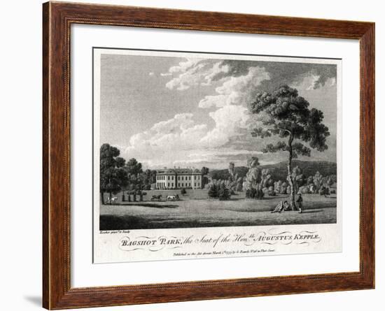 Bagshot Park, the Seat of the Honourable Augustus Kepple, 1777-Michael Angelo Rooker-Framed Giclee Print