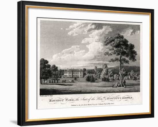 Bagshot Park, the Seat of the Honourable Augustus Kepple, 1777-Michael Angelo Rooker-Framed Giclee Print