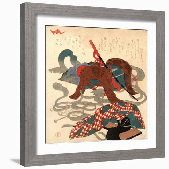 Bagu-Kubo Shunman-Framed Giclee Print