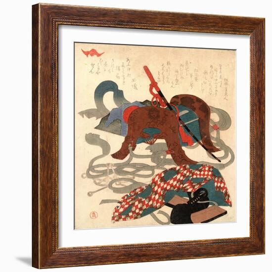 Bagu-Kubo Shunman-Framed Giclee Print