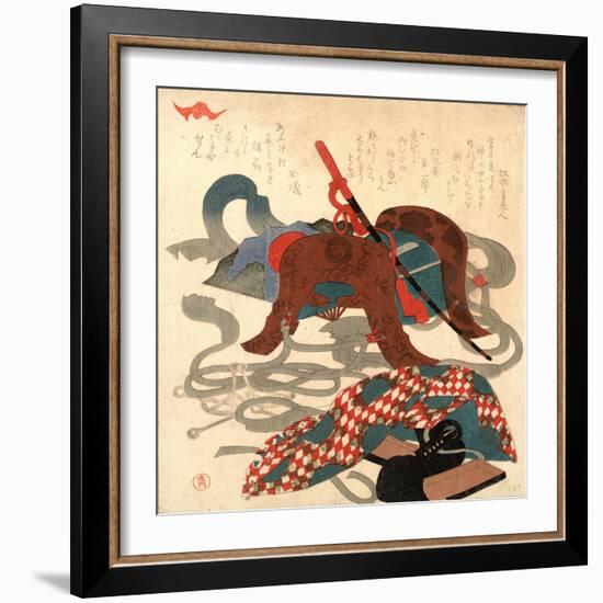 Bagu-Kubo Shunman-Framed Giclee Print