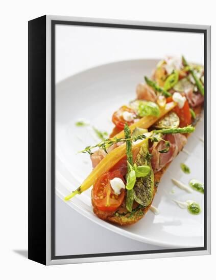 Baguette with Ham, Grilled Vegetables and Pesto-Herbert Lehmann-Framed Premier Image Canvas