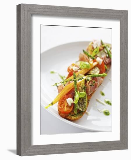 Baguette with Ham, Grilled Vegetables and Pesto-Herbert Lehmann-Framed Photographic Print