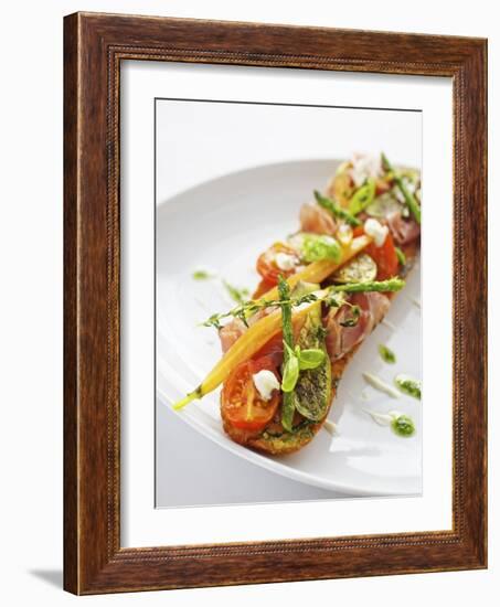 Baguette with Ham, Grilled Vegetables and Pesto-Herbert Lehmann-Framed Photographic Print