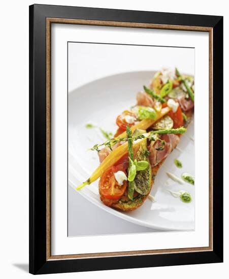 Baguette with Ham, Grilled Vegetables and Pesto-Herbert Lehmann-Framed Photographic Print