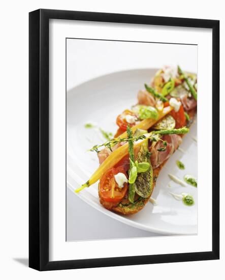Baguette with Ham, Grilled Vegetables and Pesto-Herbert Lehmann-Framed Photographic Print