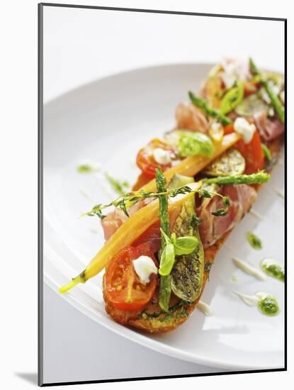 Baguette with Ham, Grilled Vegetables and Pesto-Herbert Lehmann-Mounted Photographic Print