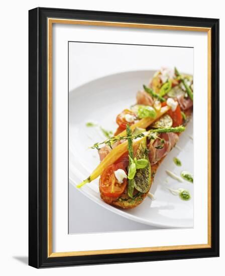 Baguette with Ham, Grilled Vegetables and Pesto-Herbert Lehmann-Framed Photographic Print